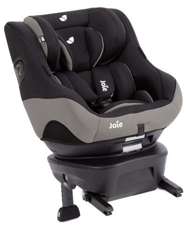 Scaun auto rotativ cu isofix Joie Spin Safe Black Pepper, 0-18 kg